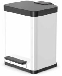 Hailo Öko duo Plus M pedálos szelektív hulladékgyüjtő, fehér (0622-230)
