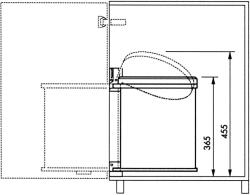 Hailo Compact-Box M ajtóra szerelhető szemetes fehér (3555-001)