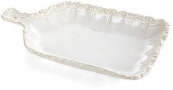 Eurofirany Arleta kerámia tál Krémszín 26x14x3 cm