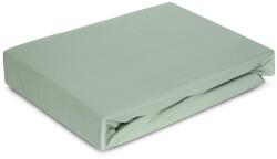 EUROFIRANY Jersey4 pamut gumis lepedő Menta 220x200 cm + 30 cm