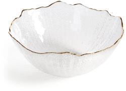 Eurofirany Tamara üveg tál Fehér 25x11 cm