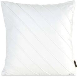 Eurofirany Nala3 bársony párnahuzat varrott mintával Fehér 45x45 cm