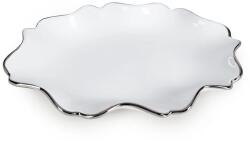 Eurofirany Auren kerámia tál Fehér 30x21x4 cm