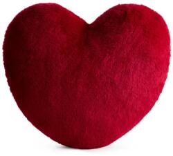 Eurofirany Heart szív alakú plüss párna Piros 45x45 cm