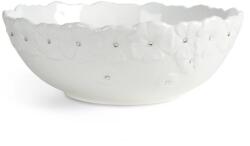 Eurofirany Elisa kerámia tál Fehér 25x25x10 cm