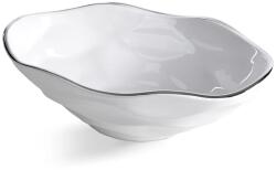 Eurofirany Boni 02 kerámia tál Fehér 30x19x9 cm