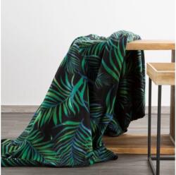 Eurofirany Palms plüss takaró Fekete 150x200 cm