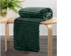 EUROFIRANY Soft plüss takaró Sötétzöld 200x220 cm