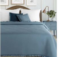 EUROFIRANY Falbanka mikroszálas ágytakaró Gránátkék 170x210 cm - homeandstyle - 6 847 Ft