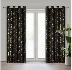 EUROFIRANY Lani mintás dekor függöny Fekete 140x250 cm - homeandstyle - 5 650 Ft