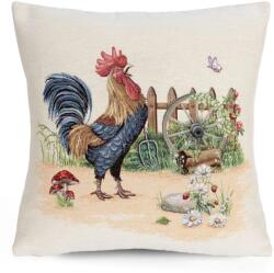 Eurofirany Gobelin párnahuzat 1287 kakasos Natúr 45x45 cm - 5 cm
