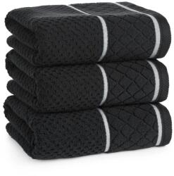 Eurofirany Favori minőségi törölköző zero twist Fekete 50x90 cm