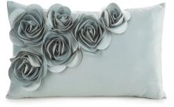 Eurofirany Flores1 virág alakú bársony párna Menta 30x50 cm
