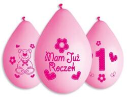 GoDan Lufik 1. születésnapra, 5 db, rózsaszín, kislánynak, első születésnapra