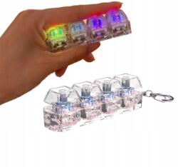  Led Billentyűzet Kulcstartó Fidget Clicker Stresszoldó játék felnőtteknek (6978991472622)