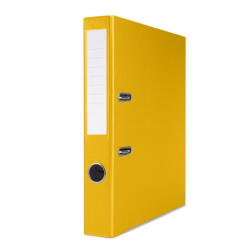 Office Products Biblioraft A4, plastifiat PP/paper, margine metalica, 50 mm, Office Products Basic S - galben (OF-21024121-06) - pcone
