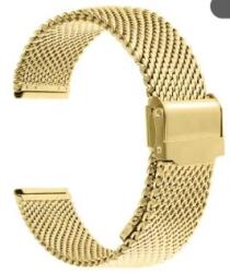 Arc Brățară Ceas Aurie Mesh Milaneză - Compatibilă Universal - Oțel Inoxidabil - 20mm / 22mm (MG-BR50 Auriu)
