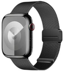 Hoco Milanese Loop Bratar pentru Apple Watch - Culoare Neagră - Oțel Inoxidabil - 38-49mm - Închidere Magnetică - Impermeabilă (WZ5563)