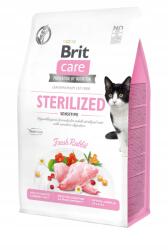 Brit Care Sensitive Sterilizált Macskáknak Száraztáp Friss Nyúllal 7kg