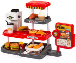 Chipolino Set de joaca Fast Food cu 71 accesorii, sunete, rezervor de apa (DIPK002401FF)