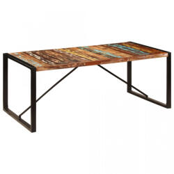 vidaXL Masă de bucătărie, 200x100x75 cm, lemn reciclat de sheesham (247412)