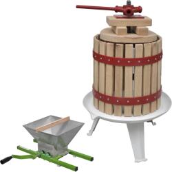 vidaXL Set de presa si zdrobitor de fructe & vin, 2 piese GartenMobel Dekor (277149)