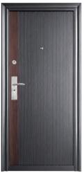 NOVO DOORS Usa metalica de exterior cu izolatie si vizor Novo Doors ND44, Deschidere Stanga Dreapta, tabla 0.5 mm, balamale si clanta incluse, toc de 7 cm, pentru case, Gri Wenge (ND44) - novodoors