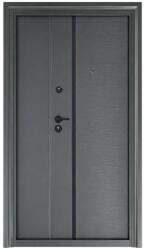 NOVO DOORS Usa metalica dubla de exterior cu izolatie si vizor Novo Doors ND50D, Deschidere Stanga Dreapta, Dimensiune 120x200 cm, Tabla 0.7 mm, pentru case, Gri (ND50D)