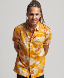 Superdry Hawaiian Cu mânecă scurtă Cămașă în Linie lată Floral Galben M4010620A-9EQ (M4010620A-9EQ)