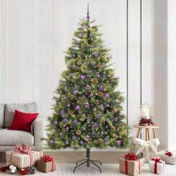 vidaXL Pom de Craciun Artificial cu Ramuri Articulare si Conuri 240 cm GartenMobel Dekor (3395113)