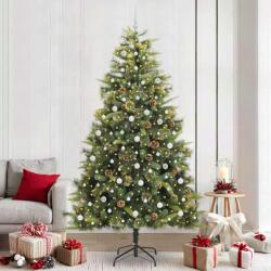 vidaXL Pom de Craciun Artificial cu Ramuri Articulare si Conuri 240 cm GartenMobel Dekor (3395110)