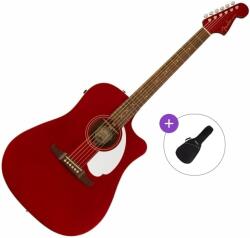 Fender Redondo Player Basic SET Candy Apple Red Електро-акустична китара Дреднаут
