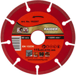 Raider Диск диамантен DRY 115x22.2mm 10mm RAIDER PRO RDP-DD28 (0162207)