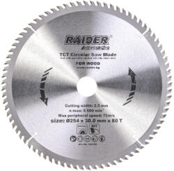 Raider Диск за циркуляр 254х80Тх30mm (0163152)