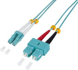 LogiLink Patch Cord Fibra Optica Logilink FP3LS01, Multi-Mode, OM3, Duplex LC-SC, 1 m (FP3LS01)