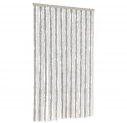 vidaXL világosszürke és fehér zsenília rovarfüggöny 100 x 230 cm 2.45 kg (377317VidaXL)