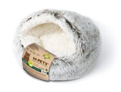 M-PETS Snugo Eco plüss fekhely, melegítős, szürke
