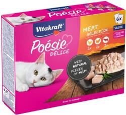 Vitakraft Cat nedves eledel Poésie Délice Multipack, hús 6 × 85g