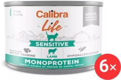 Calibra Cat Life konzerv eledel érzékeny gyomrú macskáknak bárányhússal 6 × 200 g (KRMK0768bun)