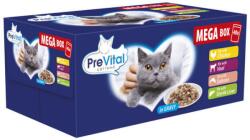 PreVital alutasakos macskaeledel hús, lazac, steril máj, 40 × 100 g