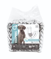 M-PETS eldobható pelenkák kan kutyáknak, M, 12 darab