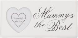 Clayre & Eef Fehér fa képkeret Mummy s the Best 24 cm x 12 cm (CC2F0127)