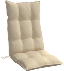 vidaXL 6 db bézs oxford-szövet magas háttámlájú székpárna 9.95 kg (377613)