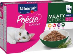 Vitakraft Cat nedves eledel Poésie® Classique meaty multipack húskeverék szószban 12 × 85 g