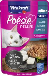 Vitakraft Macska nedves eledel Poésie Délice, tőkehal, 85 g