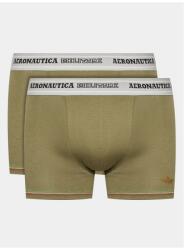 Aeronautica Militare 2 db-os férfi boxeralsó szett, Aeronautica Militare, 303095086, Pamut, XL INTL, Zöld