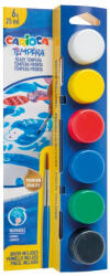CARIOCA Acuarele tempera Carioca 6 culori x 25 ml + pensula pe blister (SKP265)