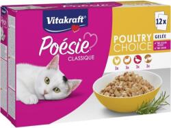 Vitakraft Cat nedves eledel Poésie® Classique baromfi multipack baromfi mix aszpikban, 12 × 85 g