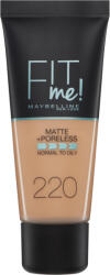 Maybelline Fit Me! machiaj matifiant pentru tenul normal și gras 30 ml 220 Natural Beige