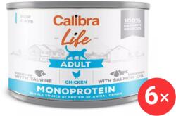 Calibra Cat Life konzerv eledel felnőtt macskáknak csirkével 6 × 200 g (KRMK0765bun)